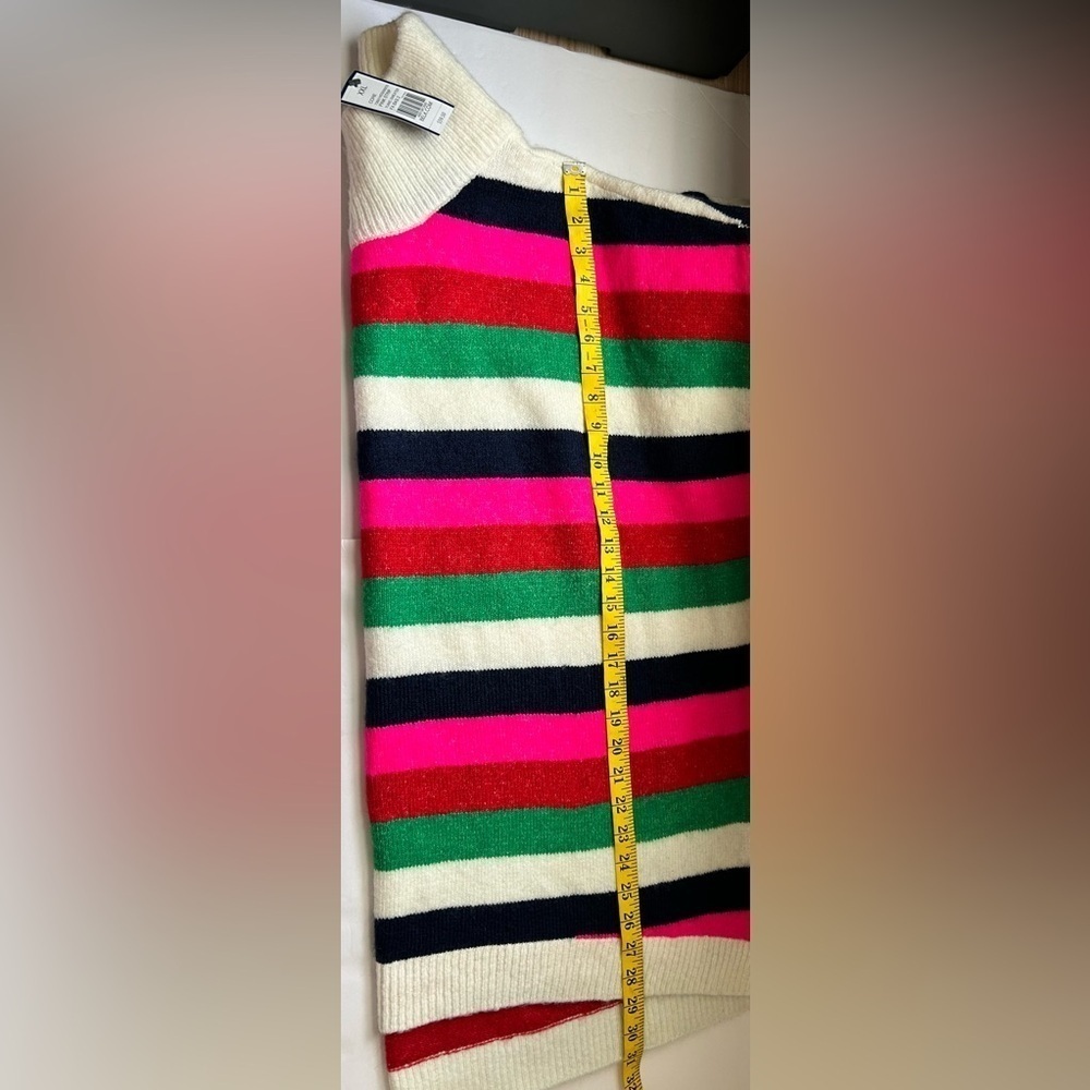 NWT CROWN & IVY BOLD STRIPED MOCK NECK SWEATER Sz.XXL SOFT, PULLOVER,FALL/WINTER - Picture 7 of 8